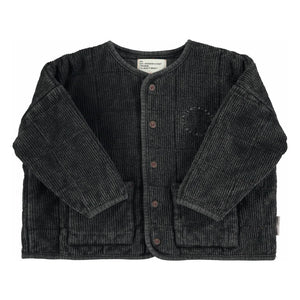 Piupiuchick - Chaqueta acolchada acanalada de algodón orgánico | Negro