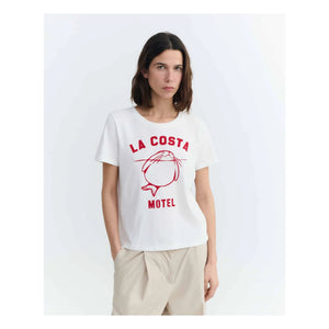 Thinking Mu - Camiseta de algodón orgánico Ida | Blanco