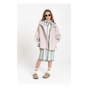 Smallable Kid - Vestido camisero de rayas Leya | Verde Menta
