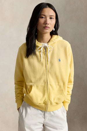 Sudadera con capucha y cremallera de algodón para mujer Polo Ralph Lauren