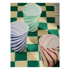 Bitossi - Vasos de cristal soplado Bachette Verde - Set de 2 | Verde