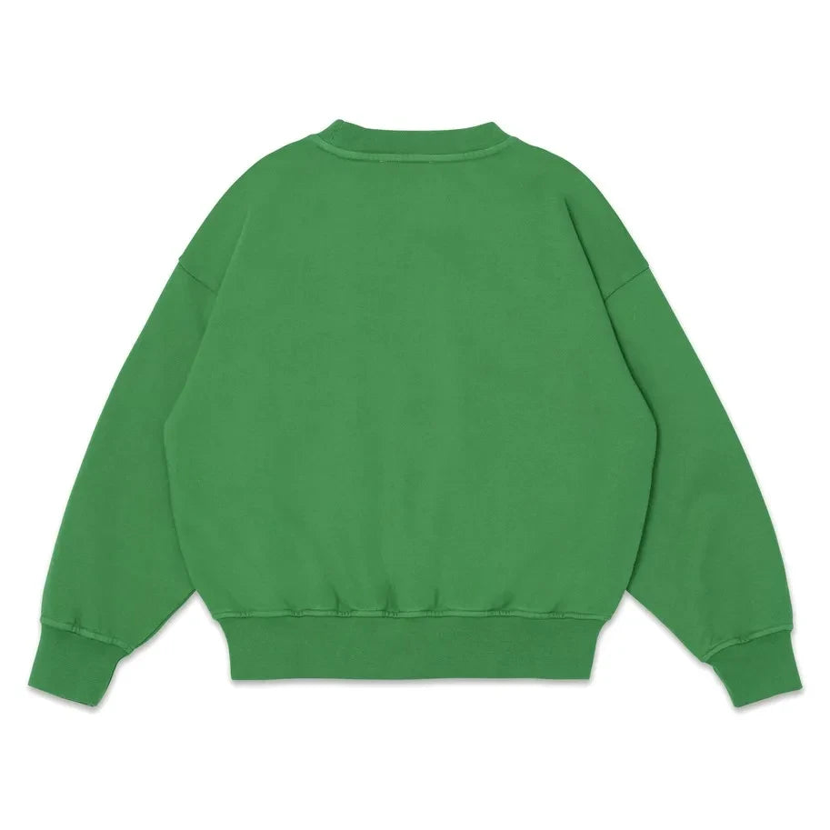 Main Story - Organik Pamuk Bubble Sweatshirt | Yeşil