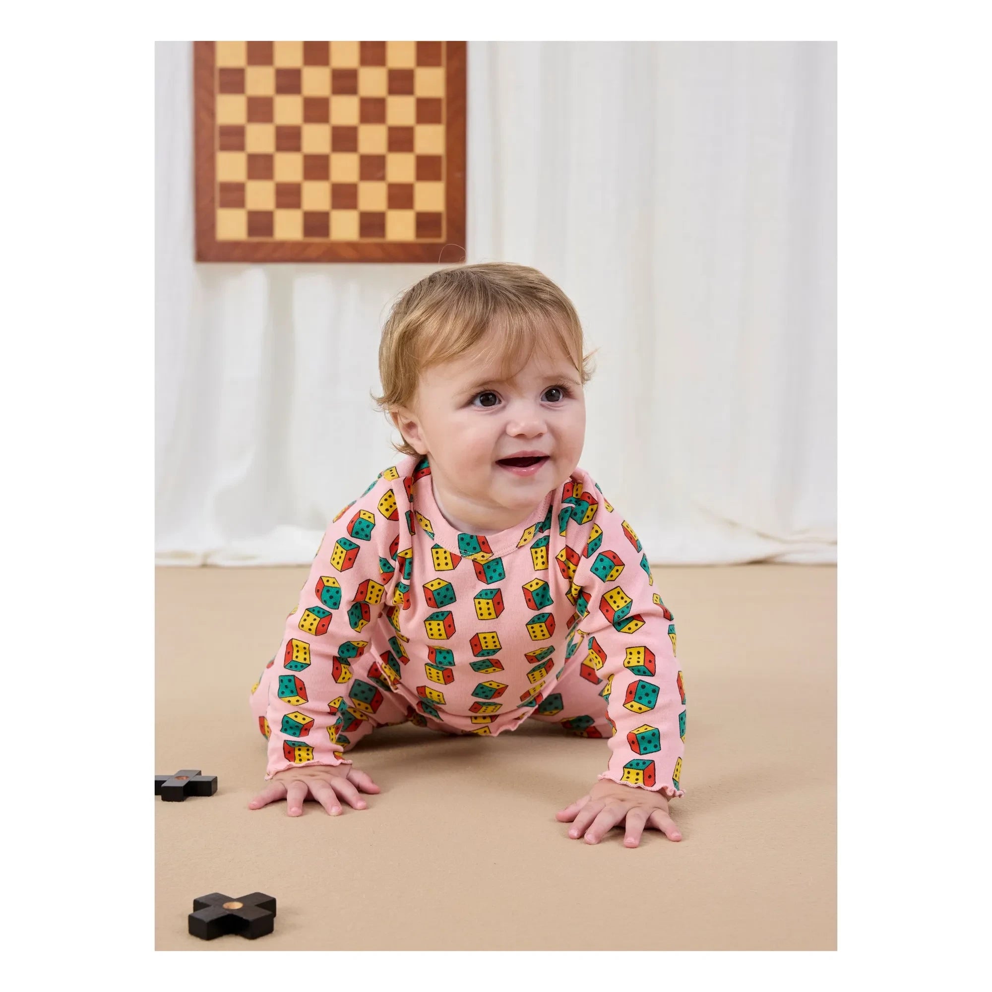 Bobo Choses - Camiseta Dés de algodón orgánico | Rosa claro