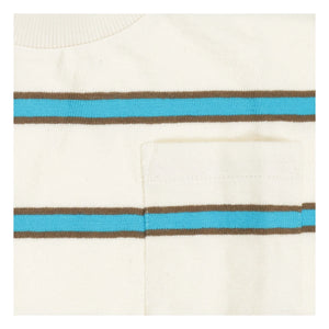 Tumble N'Dry - Camiseta Oceano Oversize de Algodón Orgánico a Rayas | Azul
