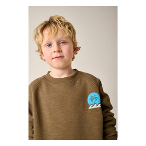 Tumble N'Dry - Sudadera de algodón orgánico High Tide | Caqui