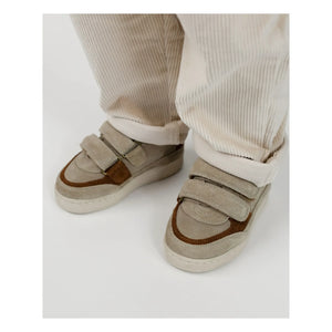 Donsje - Zapatillas de Velcro de Ante Oso Pinou | Beige