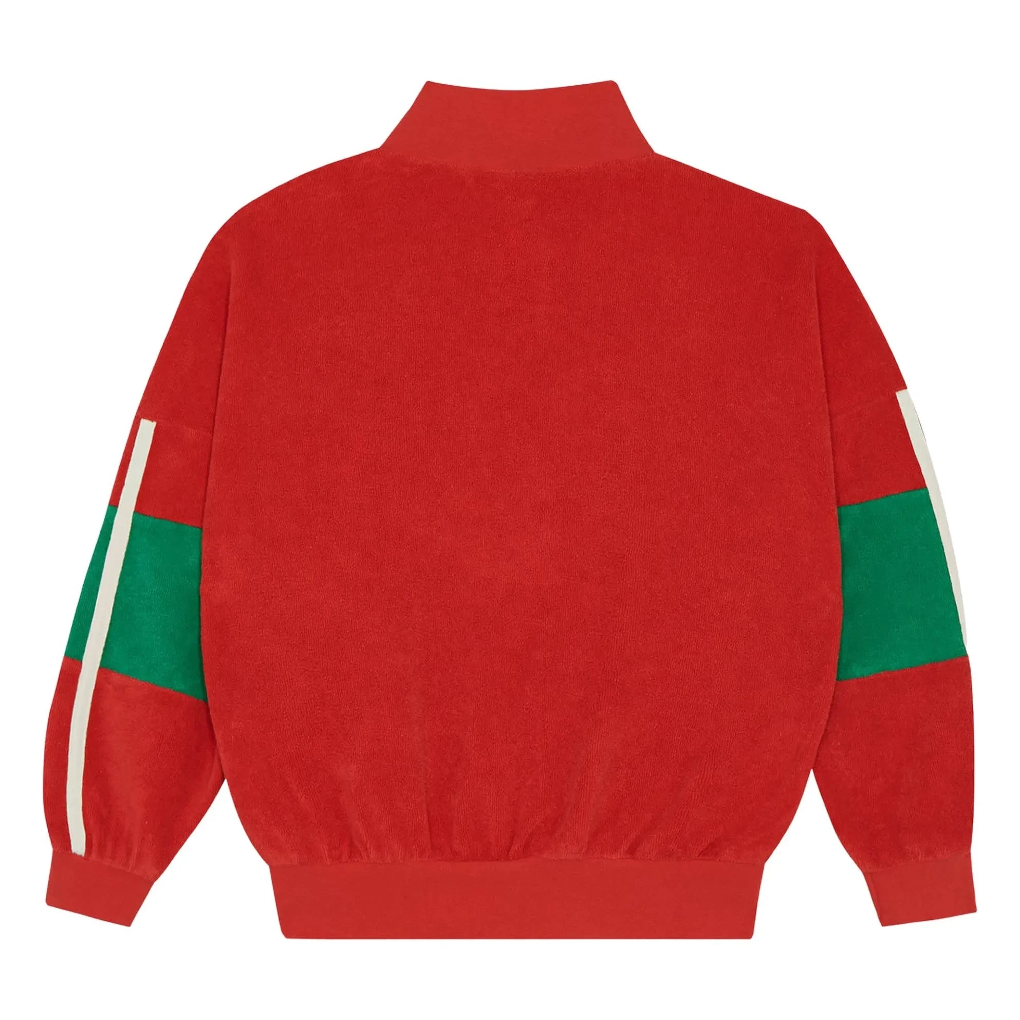 The Campamento - Sudadera con Cremallera y Bloques de Color | Rojo