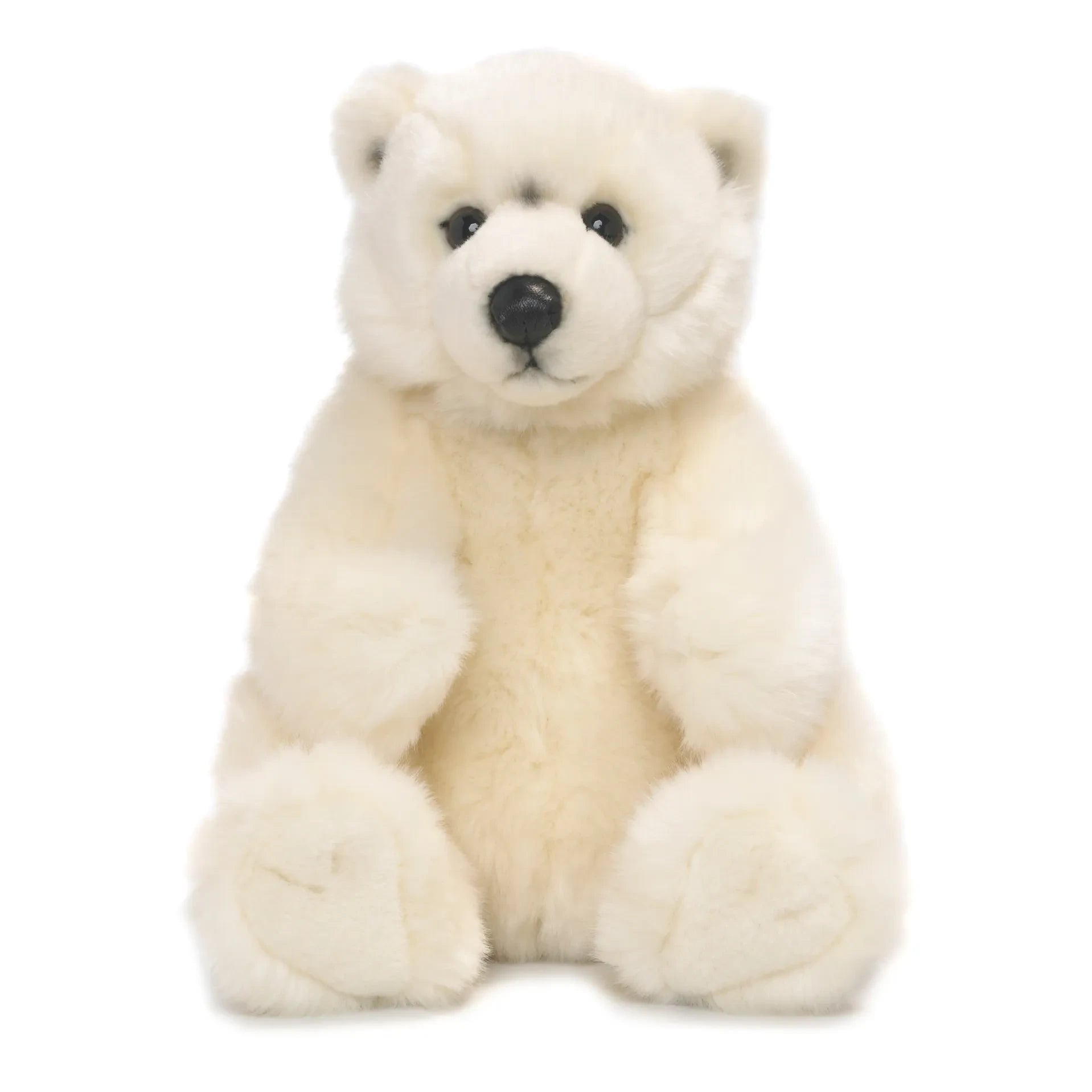 Bon Ton Toys - Peluche de oso polar sentado | Blanco