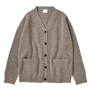 FUB - Cárdigan de lana de cordero para mujer | Beige brezo