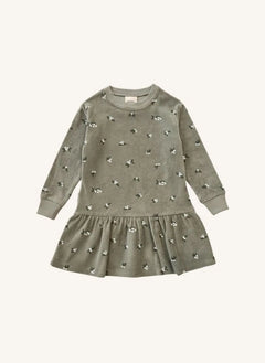 Studio Bohème - Chicas Gui Vestido de Terciopelo de Algodón Orgánico