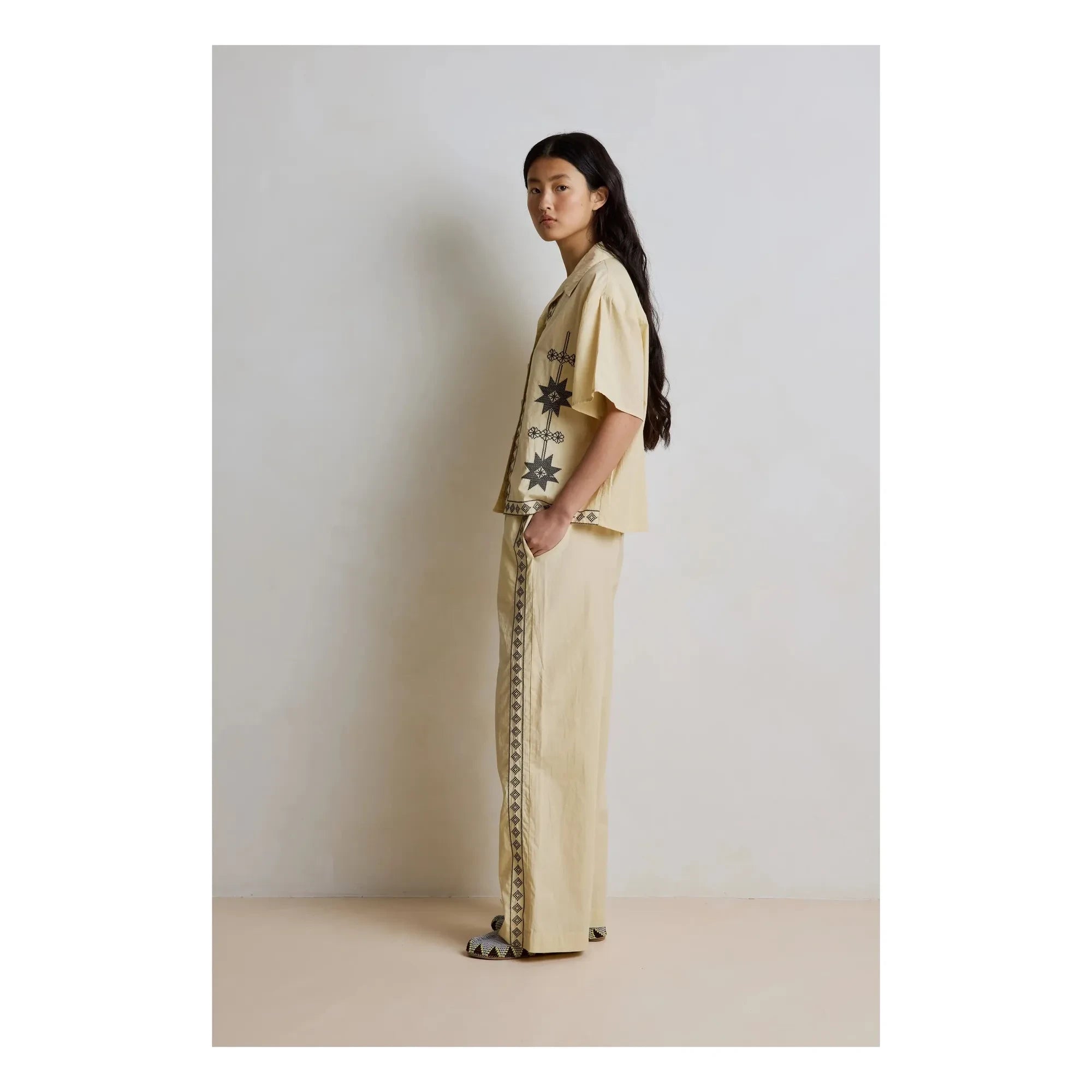 Hod - Camisa de algodón Claire | Champán