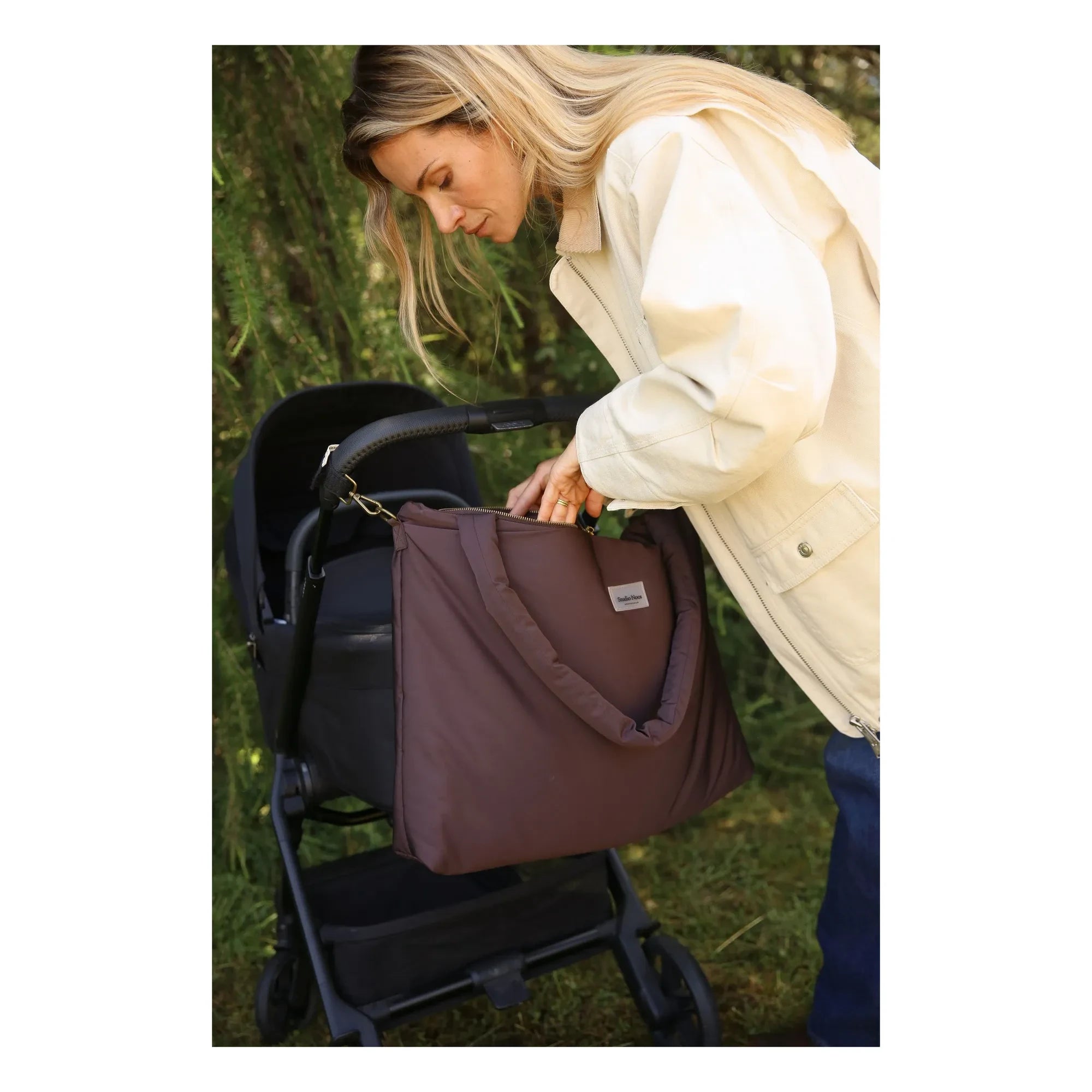 Studio Noos - Bolso de maternidad acolchado | Marrón