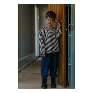 Fliink - Alvin Çizgili Organik Pamuklu Sweatshirt | Kahverengi