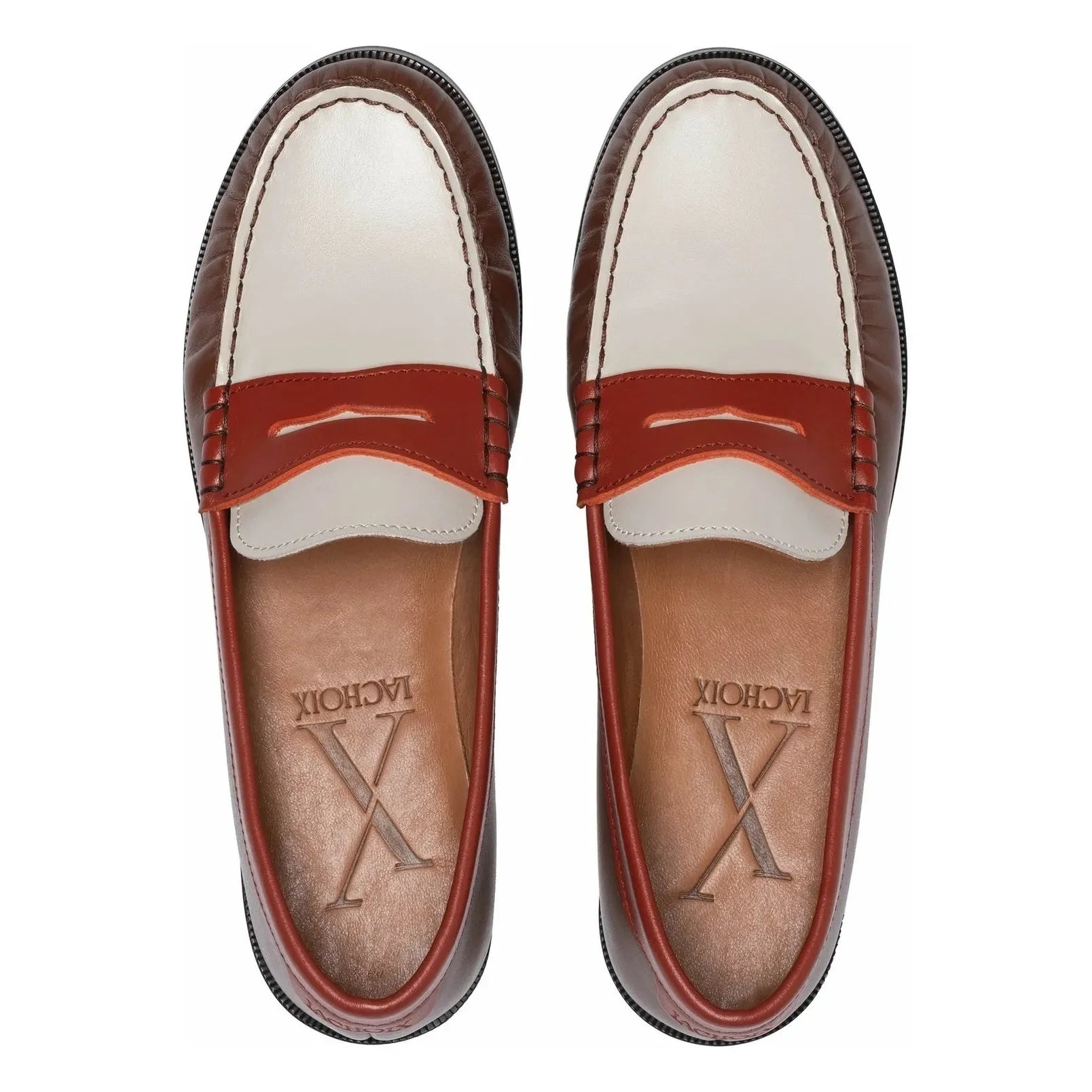 Lachoix - Penny Tricolor Loafer | Marrón