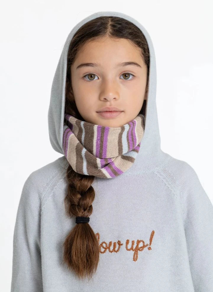 Smallable Kid - Bufanda de Lana Rayas Ninon | Rosa
