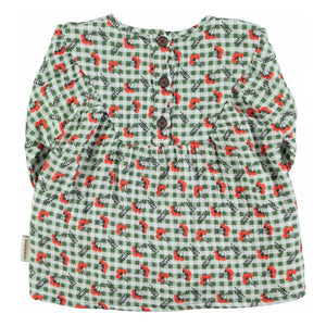 Piupiuchick - Blusa Floral a Cuadros | Verde