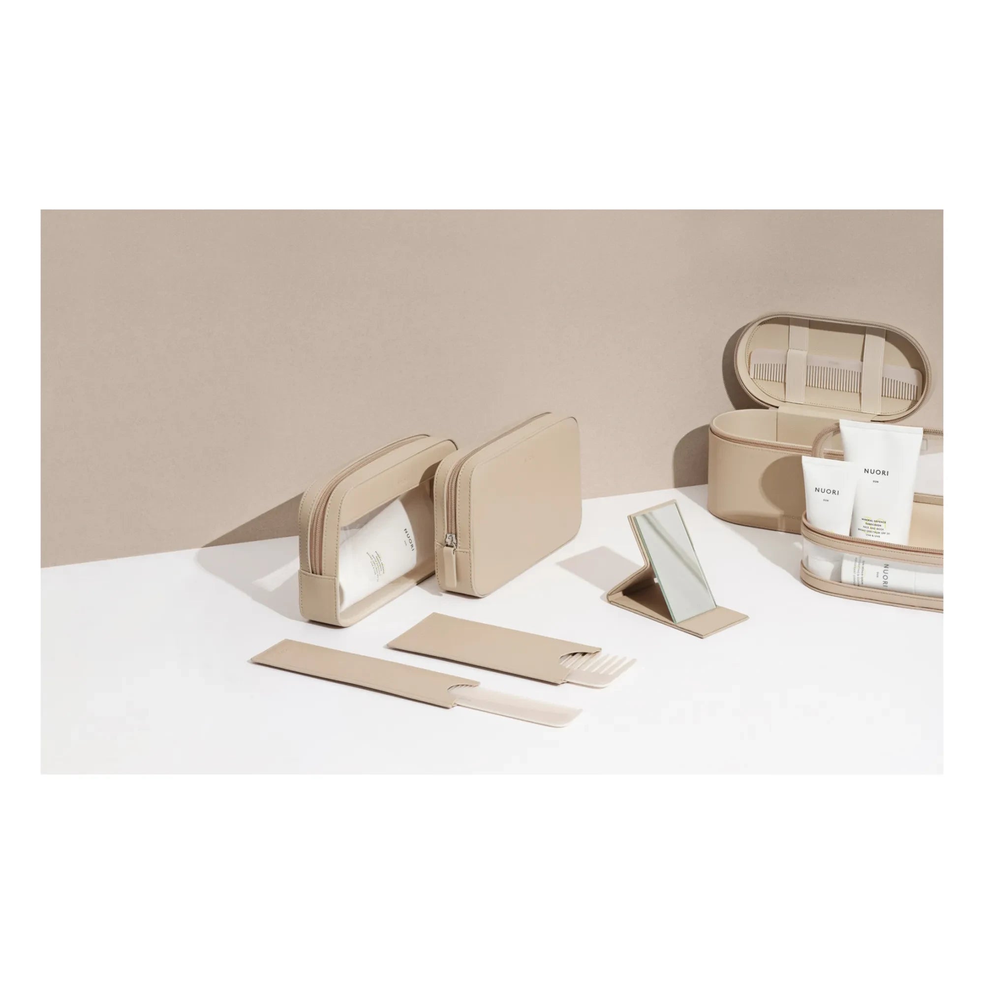 Nuori - Set de neceser Getaway | Nude
