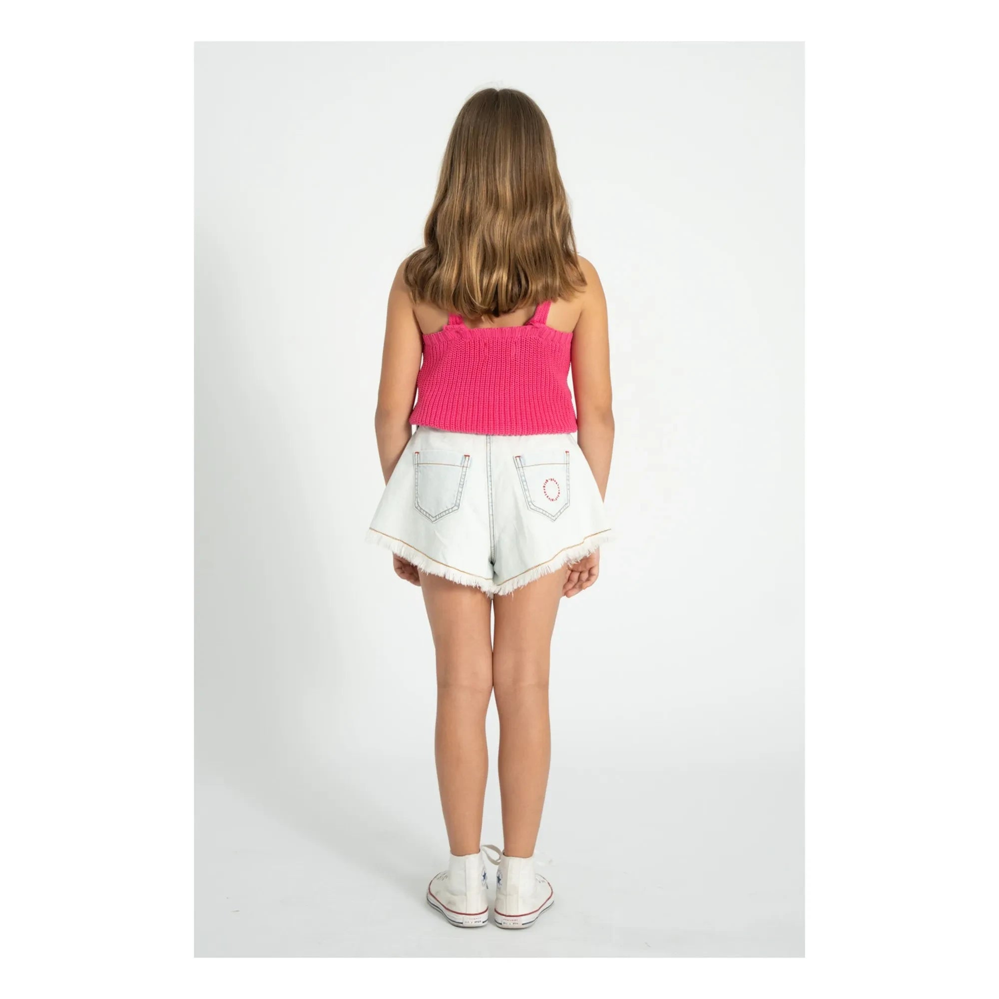 Piupiuchick - Pantalones cortos vaqueros desgastados | Azul lavado