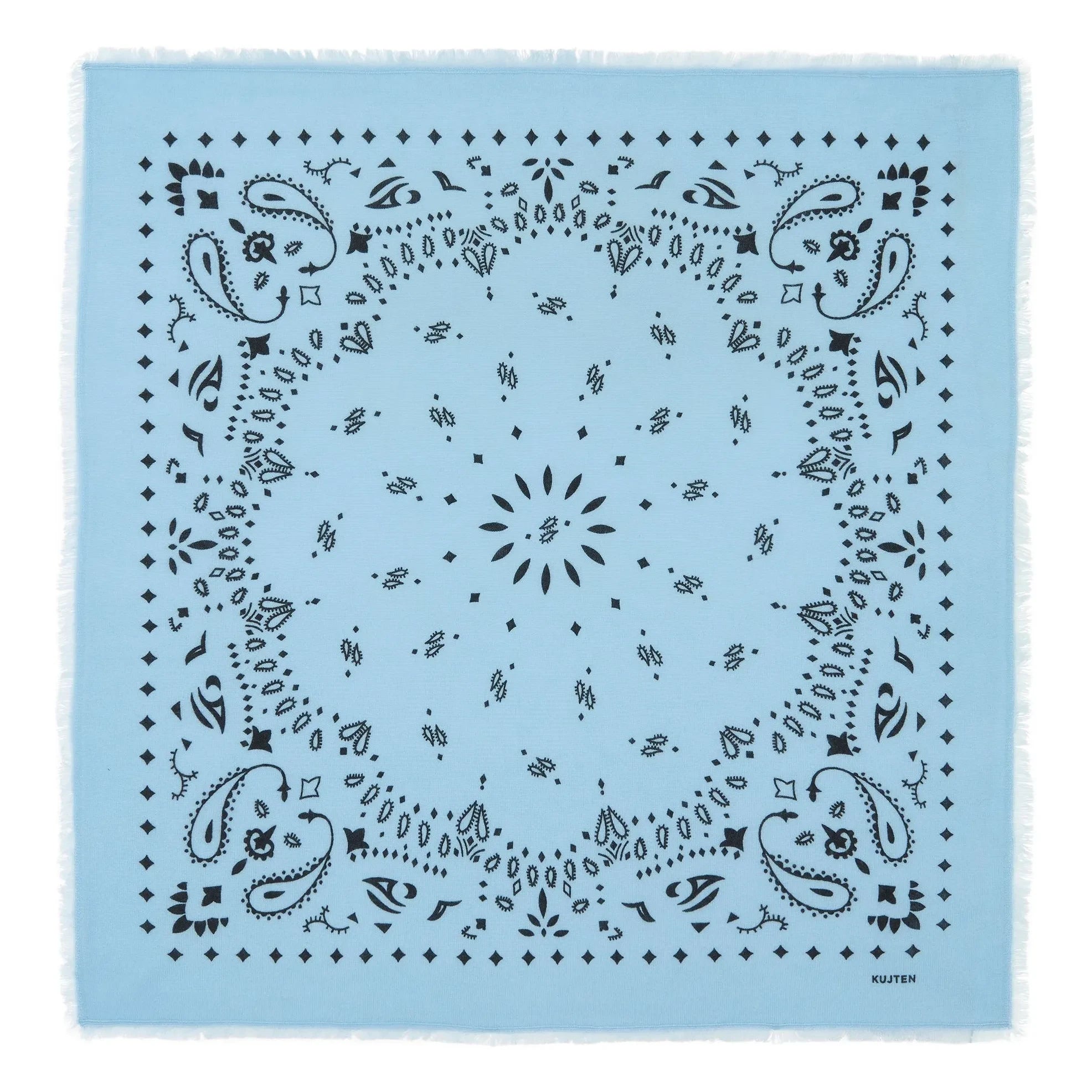Kujten - Bandana de Cachemira Hachiko | Azul Claro