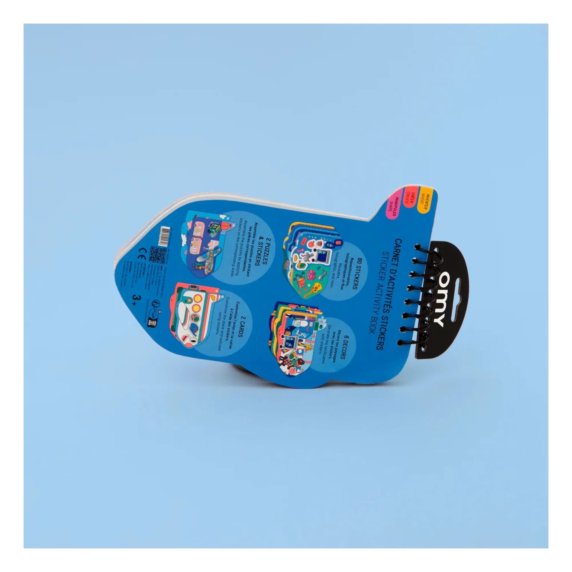 Omy - Libro de actividades con pegatinas Vroom