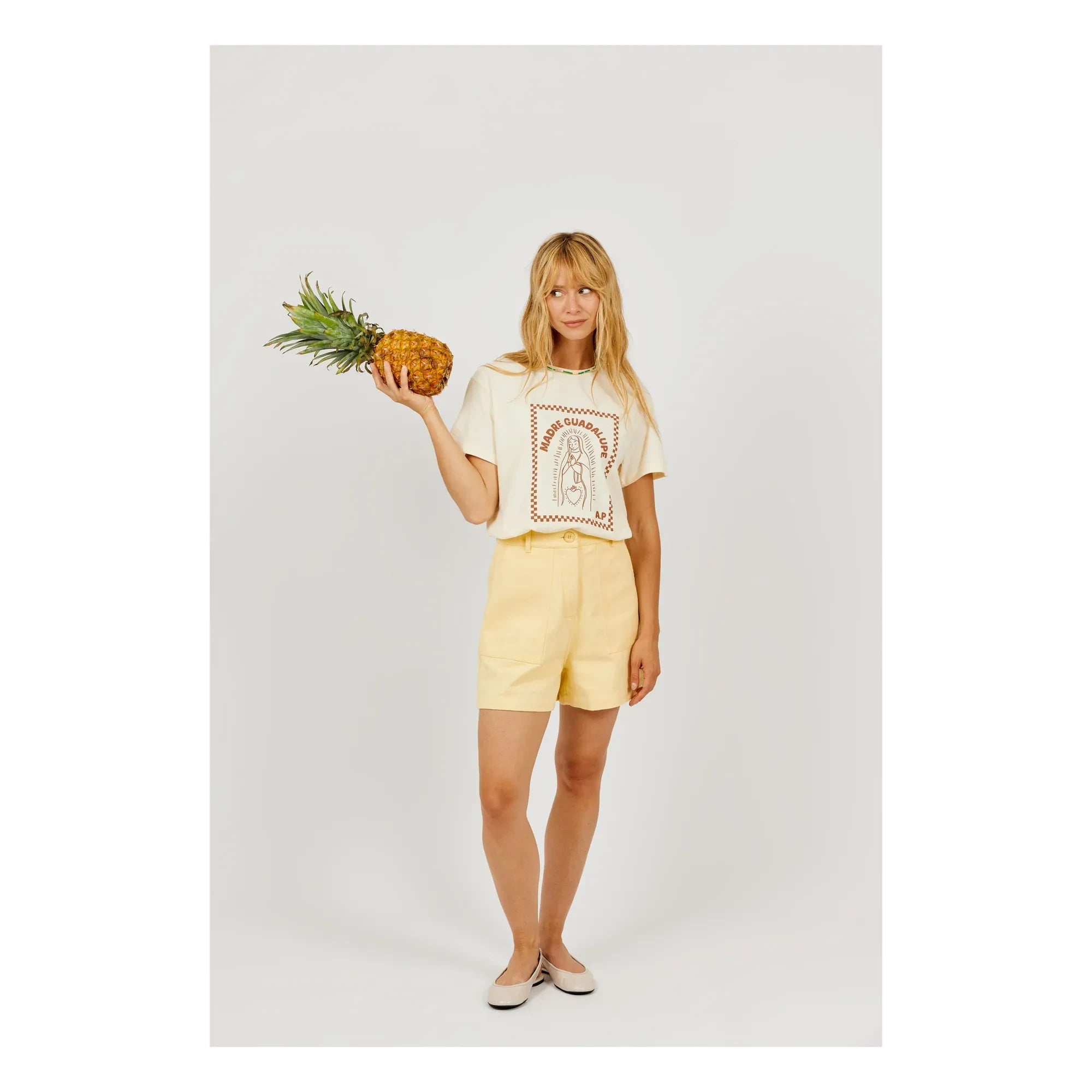 a.p - Shorts de algodón | Amarillo
