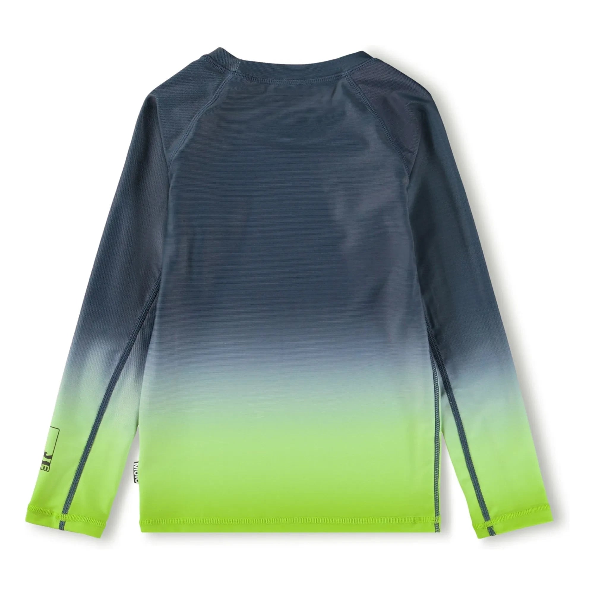 Molo - Camiseta de manga larga Neptune LS con protección UV y degradado de fibras recicladas | Verde fluorescente