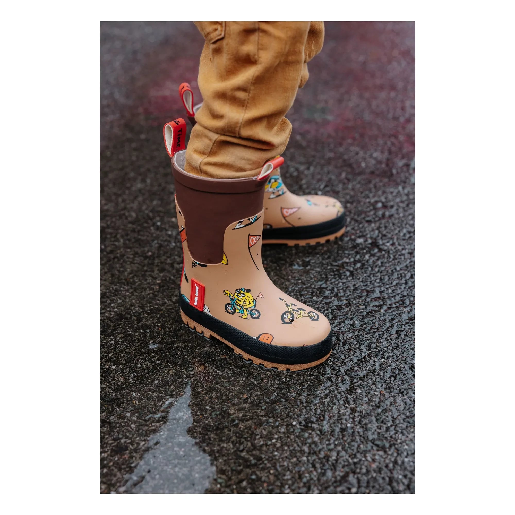 Hello Hossy - Botas de agua Mascots Ride | Marrón