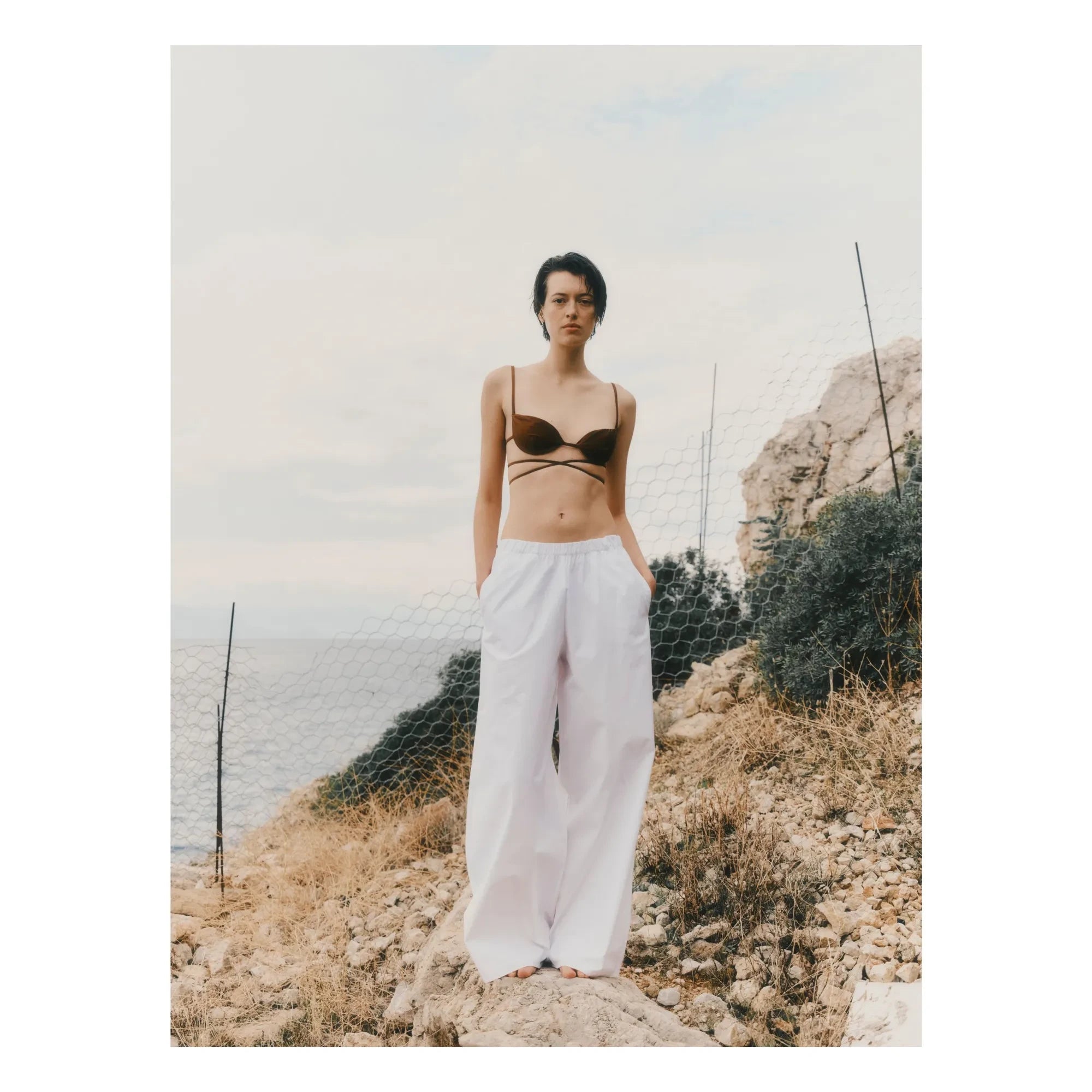Vanessa Sposi - Pantalones informales de algodón | Marfil