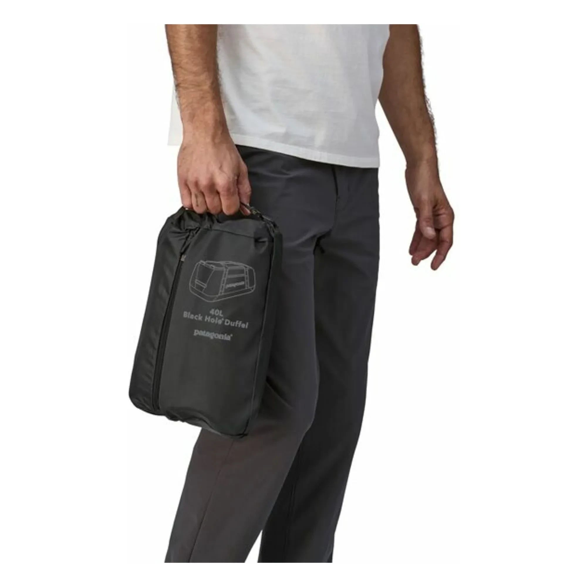 Patagonia - Mochila de fibra reciclada Black Hole Duffel 40L | Negro