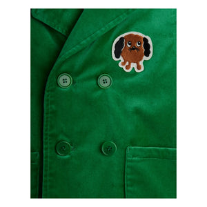 Mini Rodini - Chaqueta de terciopelo Diggie de algodón orgánico | Verde