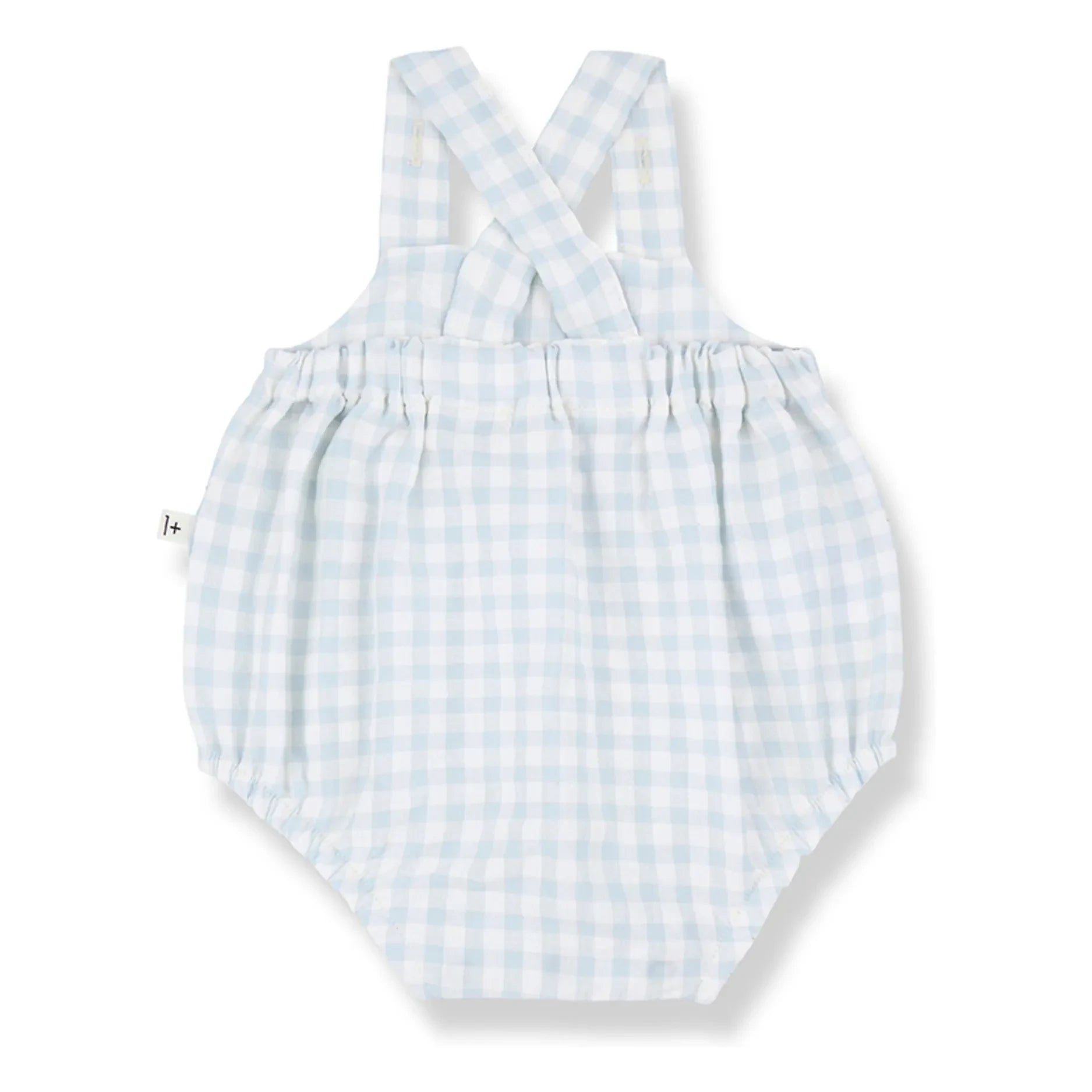 1+ in the family - Patras Vichy Seersucker mono | Azul claro