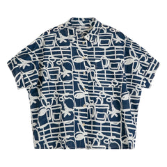 Bobo Choses - Camisa de algodón orgánico Cookery Festival | Azul marino