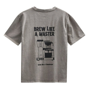 Anerkjendt - Camiseta Akvillads Brewlikeamaster | Gris jaspeado