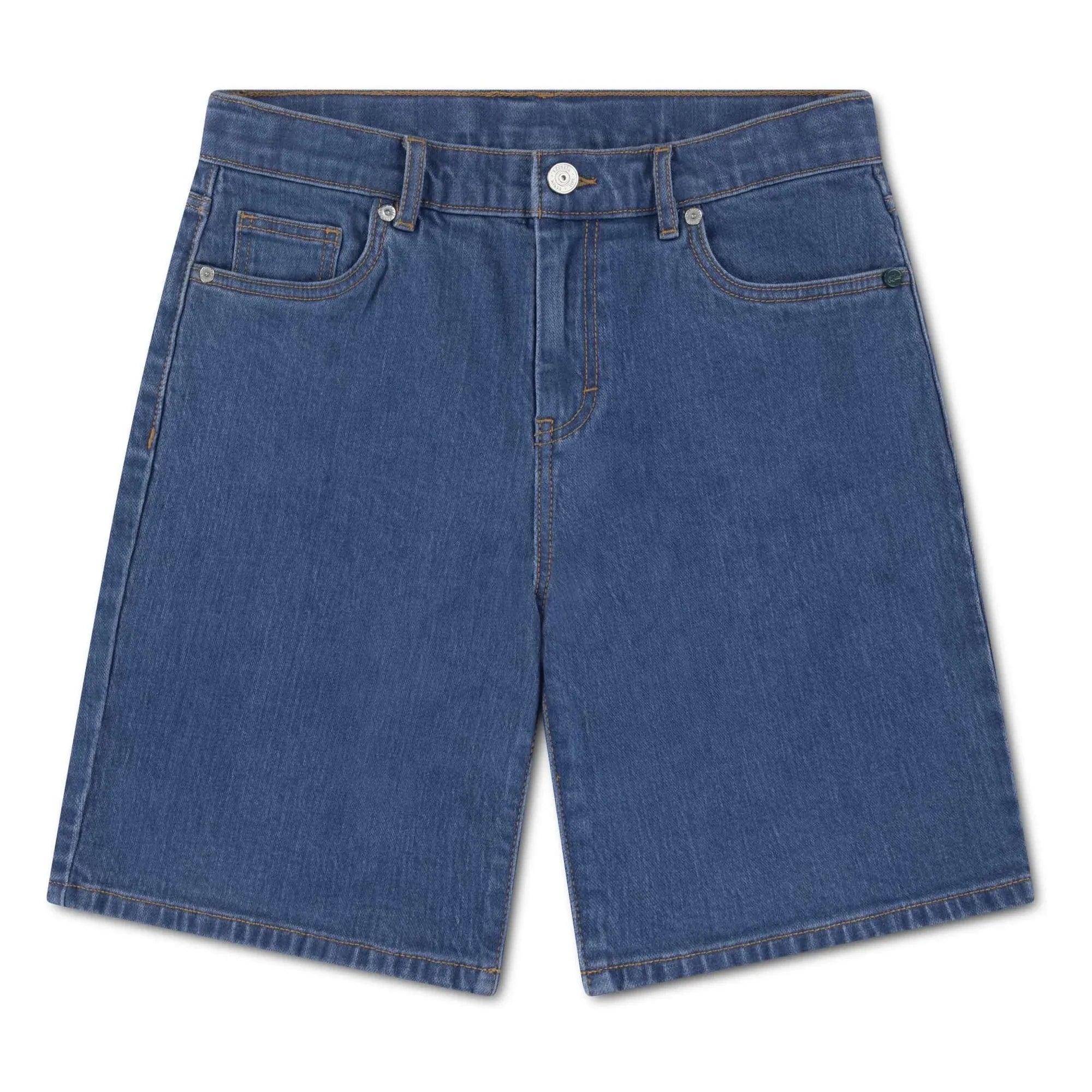 Lacoste - Shorts Vaqueros con Logo Bordado | Azul Claro