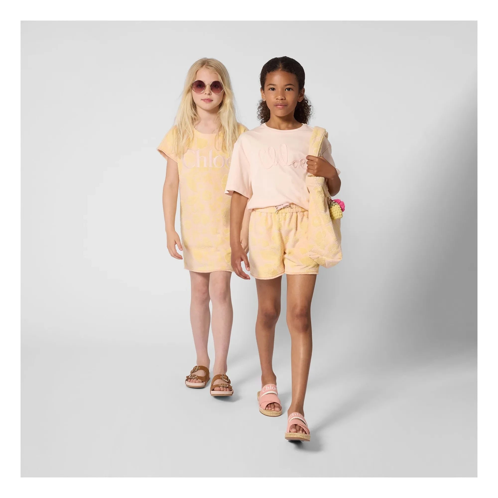 Chloé - Camiseta con logo de algodón orgánico | Melocotón