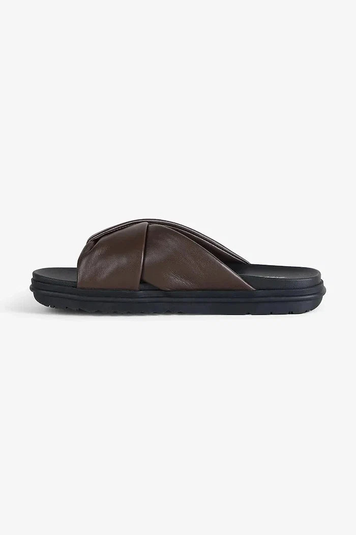 Chanclas planas de cuero Emu Australia Selene para mujer