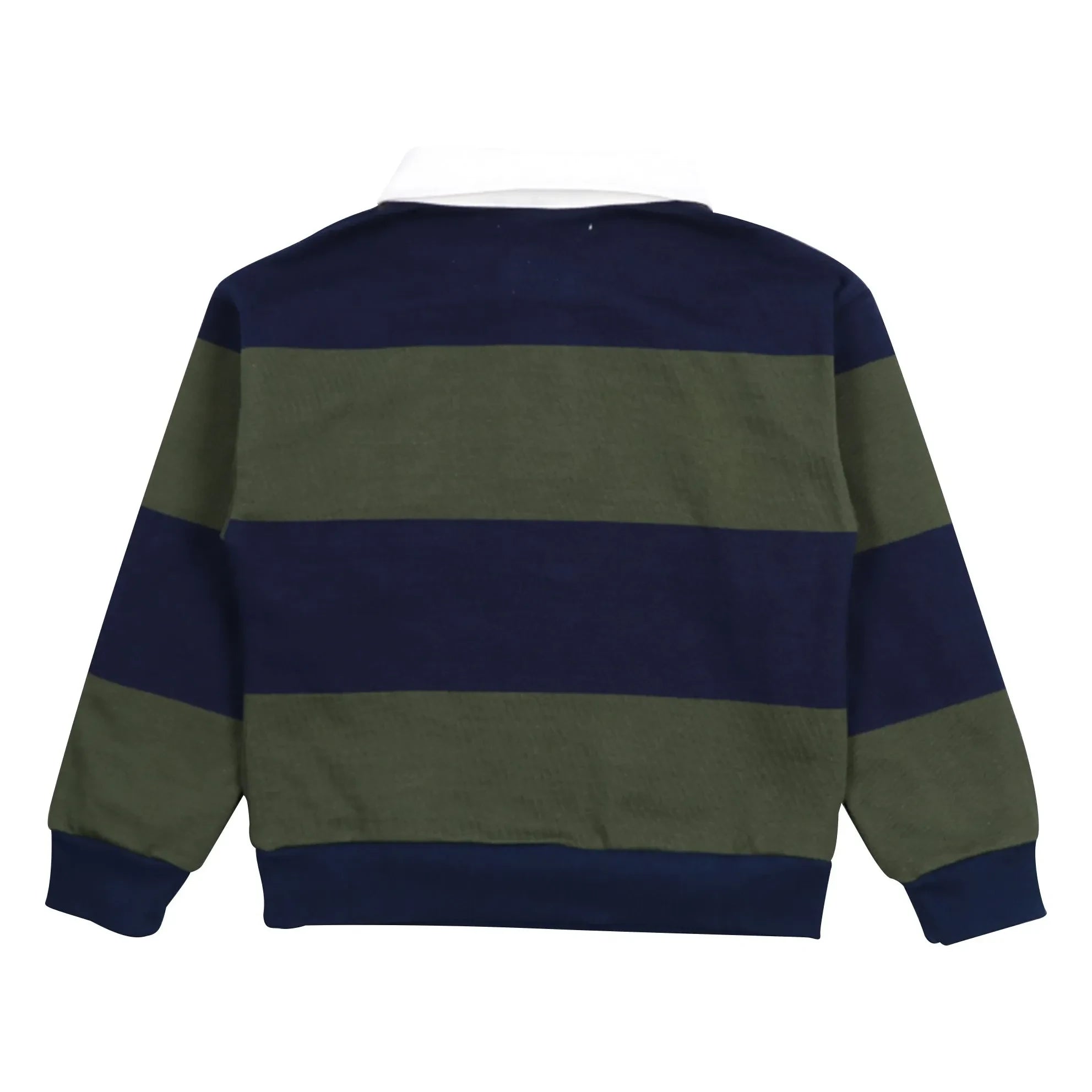 the new society - Polo de algodón orgánico a rayas Tomas | Azul marino