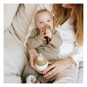 Elhée - Biberón de silicona médica y tetina fisiológica | Avena