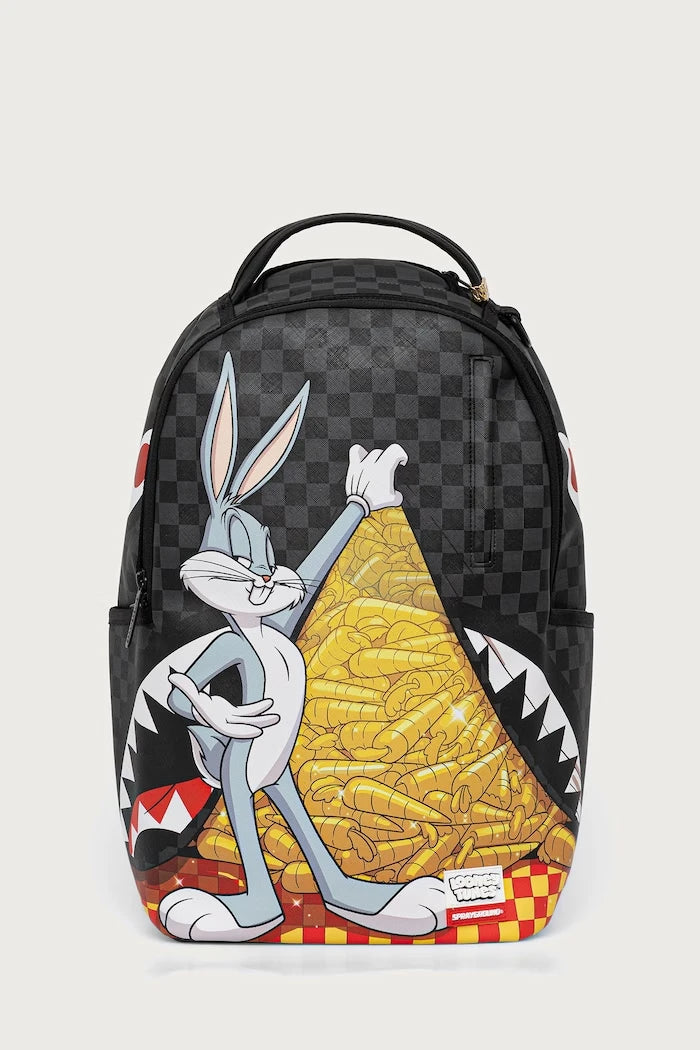 Sprayground - Mochila Negra con Patrón de Zanahoria de Looney Tunes 910B9177NSZ