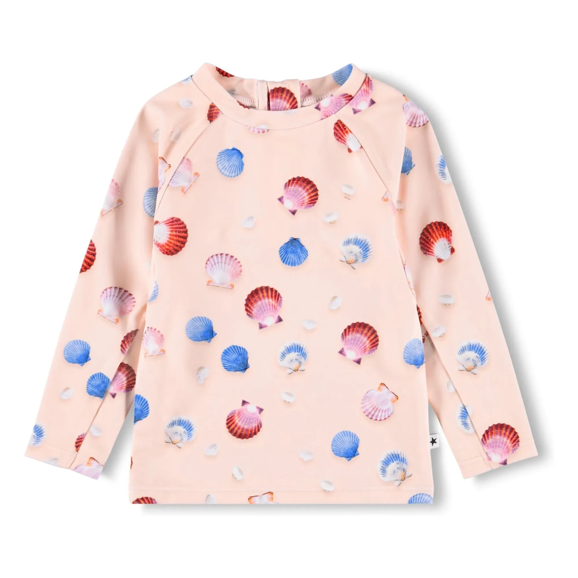 Molo - Camiseta Anti-UV Nemo Conchas Fibra Reciclada | Rosa Pálido