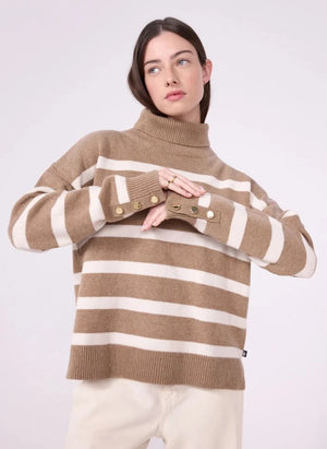 Petit Bateau - Jersey de Lanzadora a Rayas | Beige