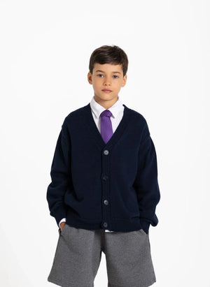 Smallable Kid - Chaqueta de punto orgánica Harcourt | Azul marino