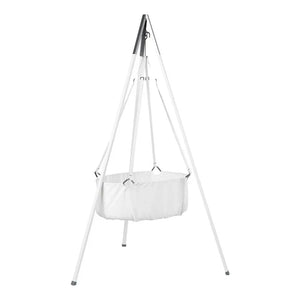 Leander - Cuna de pie completa, 83 x 50 cm | Blanco
