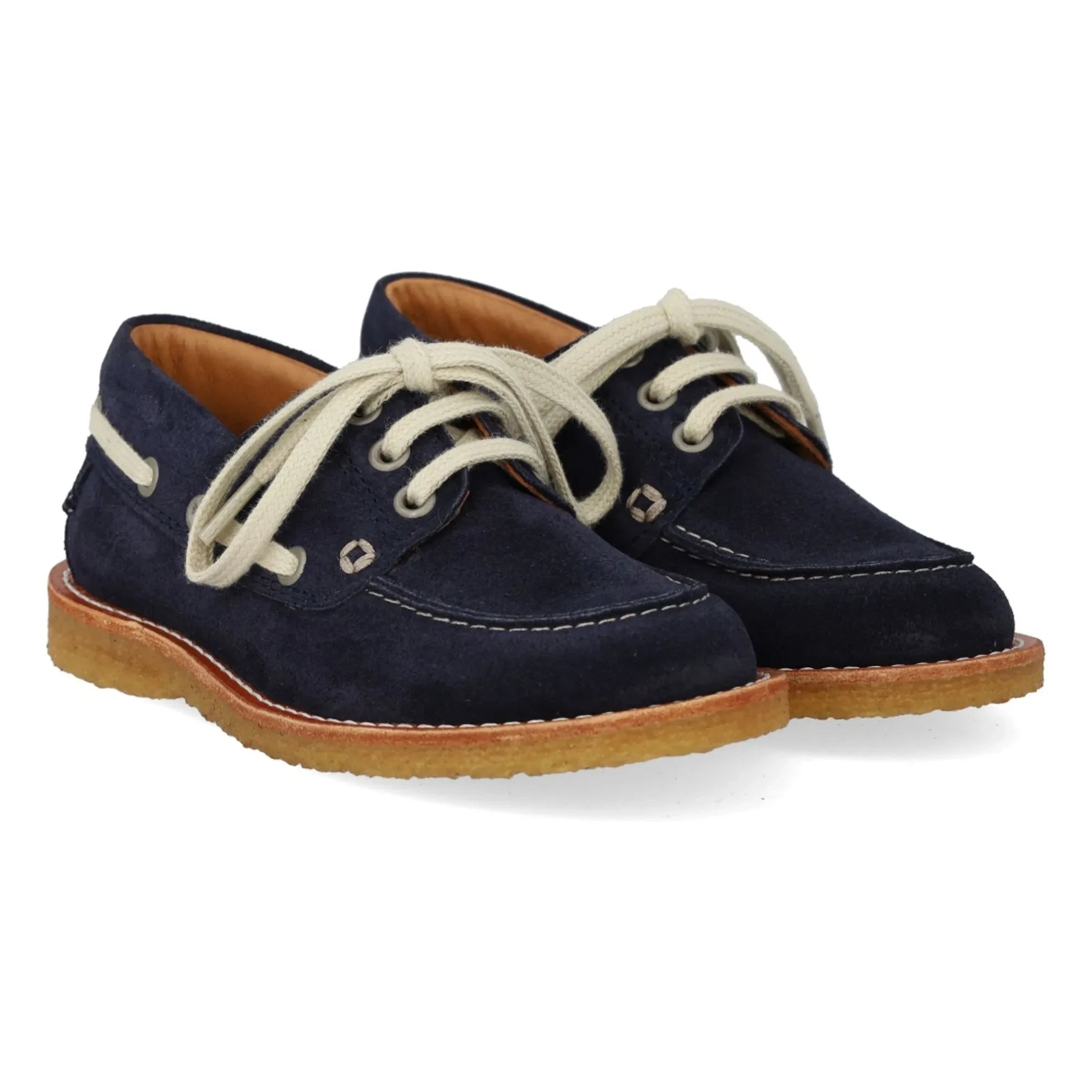 Angulus - Zapatos náuticos Dock Daim | Azul marino
