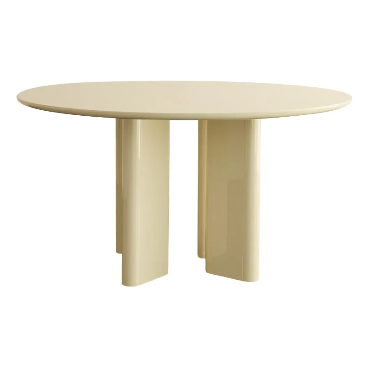 Gabrielle Paris - Mesa de comedor redonda Joe | Crema