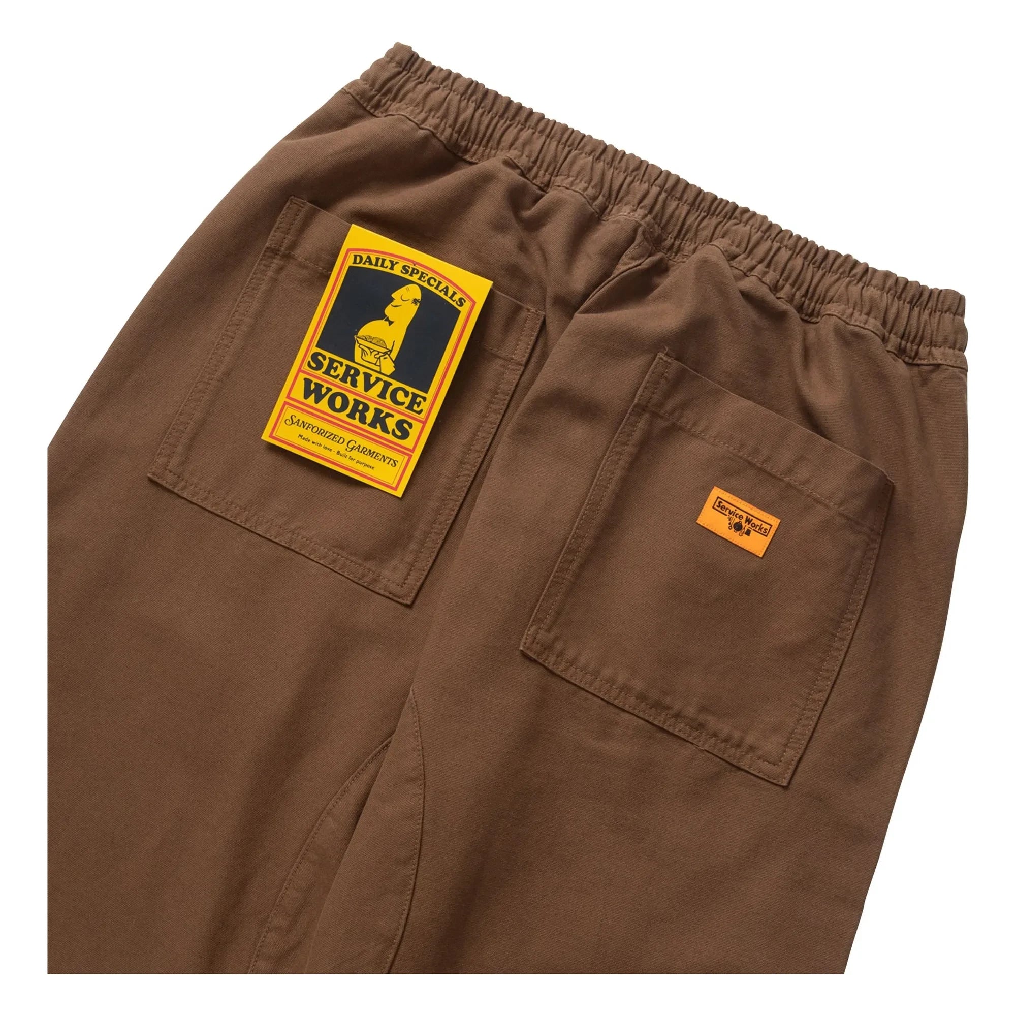 Service Works - Pantalón de chef clásico | Marrón