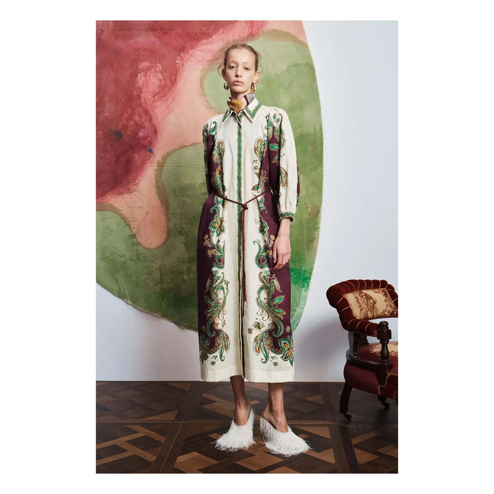 Alémais - Vestido Ruthie de lino | Crema
