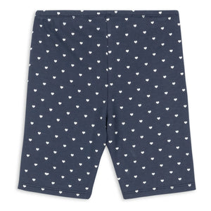 Konges Sløjd - Pantalones Cortos de Ciclismo de Algodón Orgánico con Puntos | Azul Oscuro