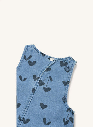 Liewood - Vestido de Denim con Volantes Angelica | Azul