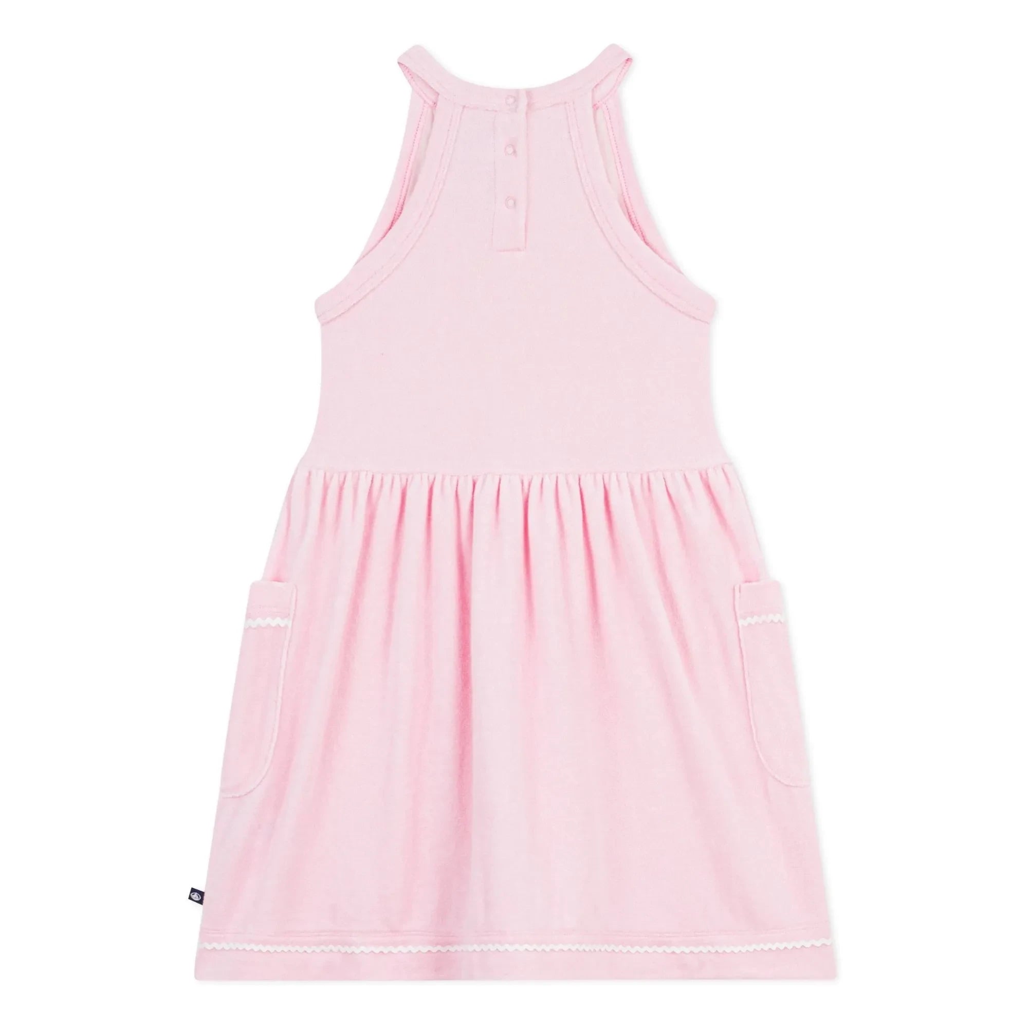 Petit Bateau - Vestido toalla rosa